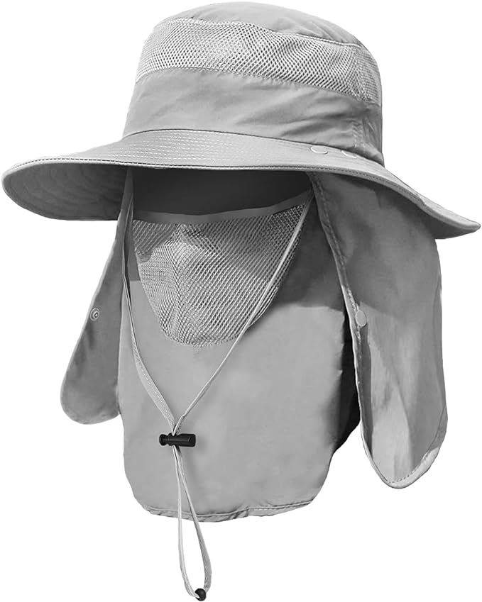 Full Protection Sun Hat with Face & Neck Cover | UPF 50+ Outdoor Shield
