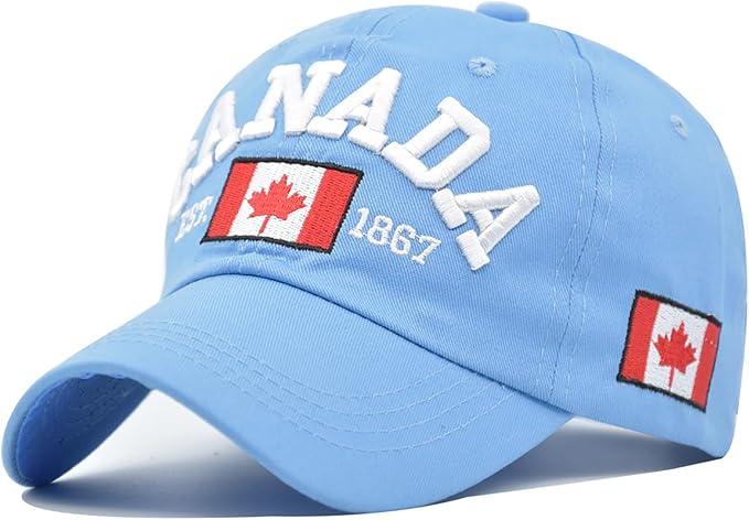 Canada Flag Embroidered Baseball Cap
