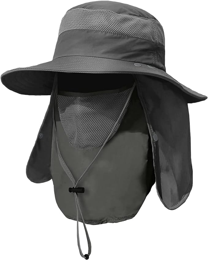 Full Protection Sun Hat with Face & Neck Cover | UPF 50+ Outdoor Shield
