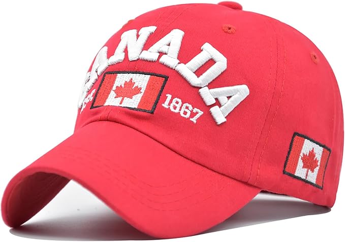 Canada Flag Embroidered Baseball Cap