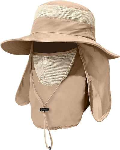 Full Protection Sun Hat with Face & Neck Cover | UPF 50+ Outdoor Shield