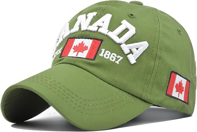 Canada Flag Embroidered Baseball Cap