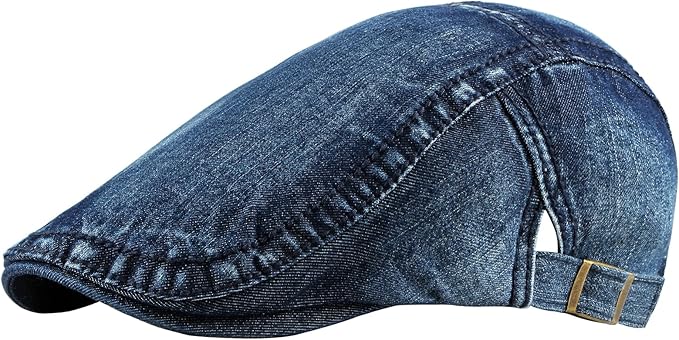 Denim Ivy Cap for Men | Classic Flat Cap