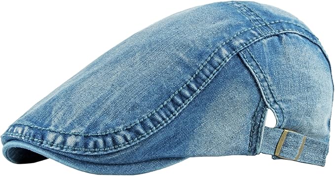 Denim Ivy Cap for Men | Classic Flat Cap